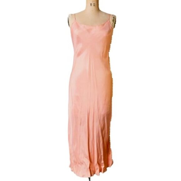J. crew Gwyneth cupro-blend slip dress peach - Picture 2 of 14